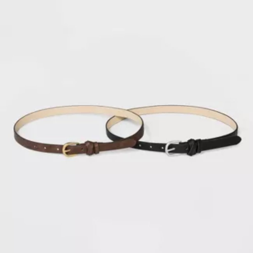 Women's Wrapped Keeper Belts 2pk